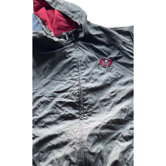 Vintage Tampa Bay Buccaneers Full Zip Windbreaker Jacket Men’s 2XL NFL Gameday